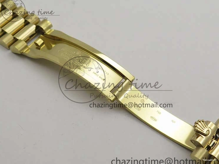 BP Black on Dial A2836 YG YG New 904 Crystal Bracelet President Dial Version 40mm Markers T 228239 Day-Date 1227